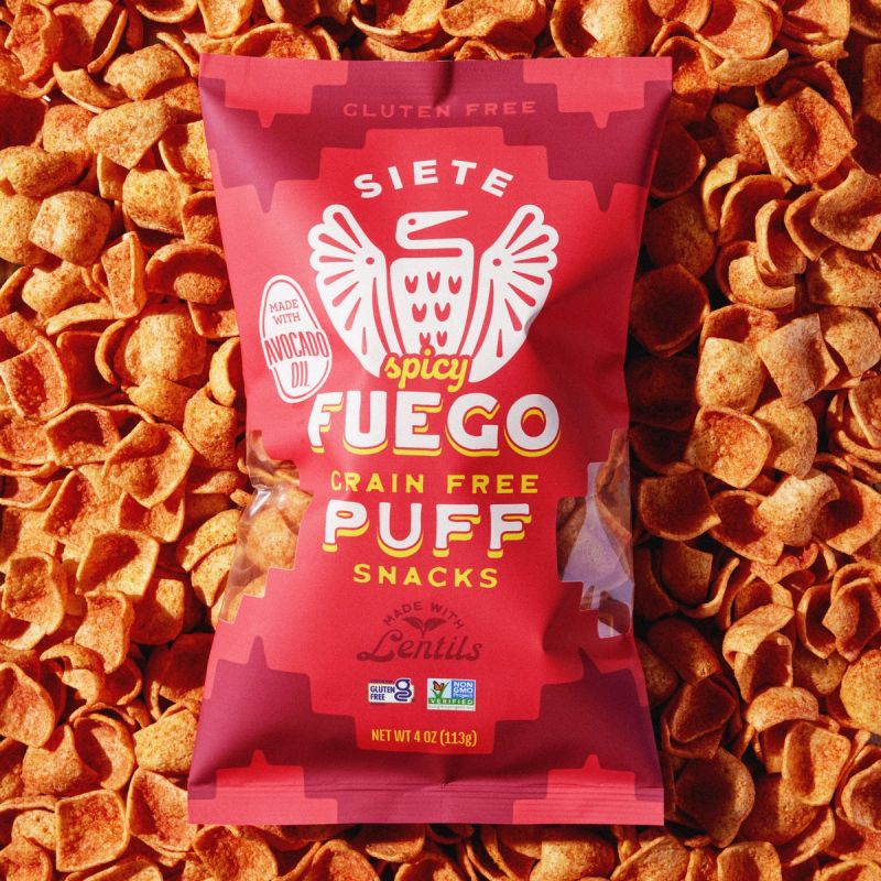 a package of Fuego Puffs on top of a puff background