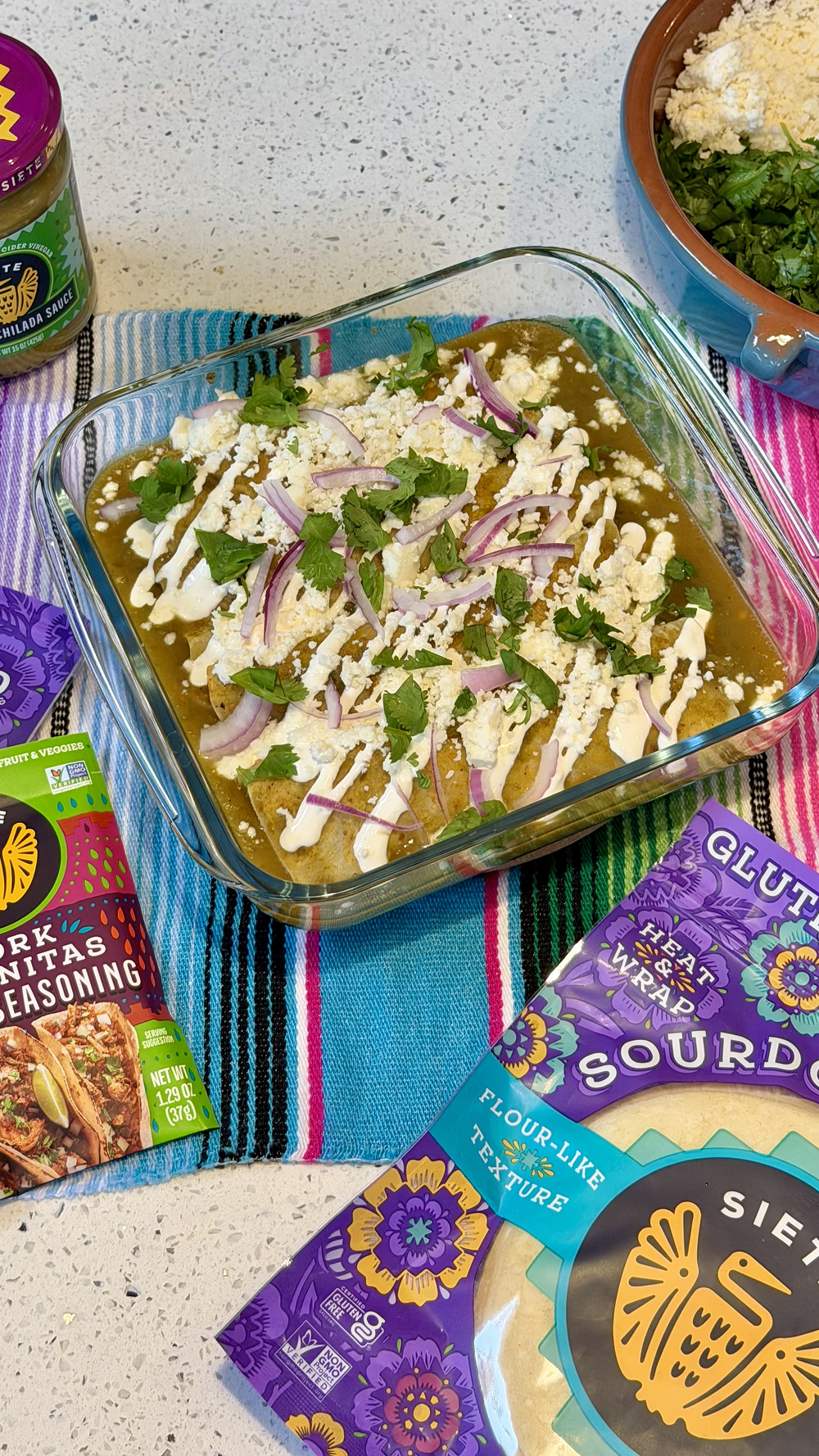 Green Chicken Enchiladas