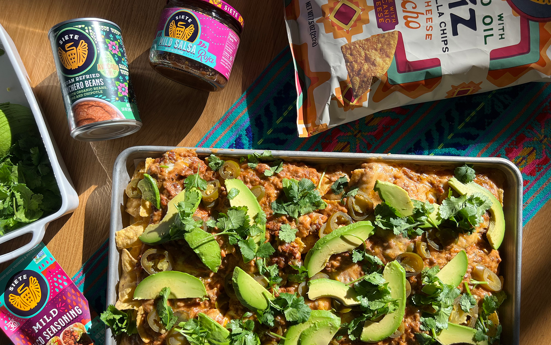 Cheesy Sheet Pan Nachos