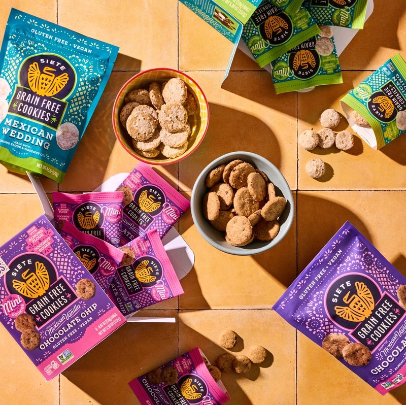 Siete Grain Free Cookies in Mexican Wedding and Mexican Shortbread