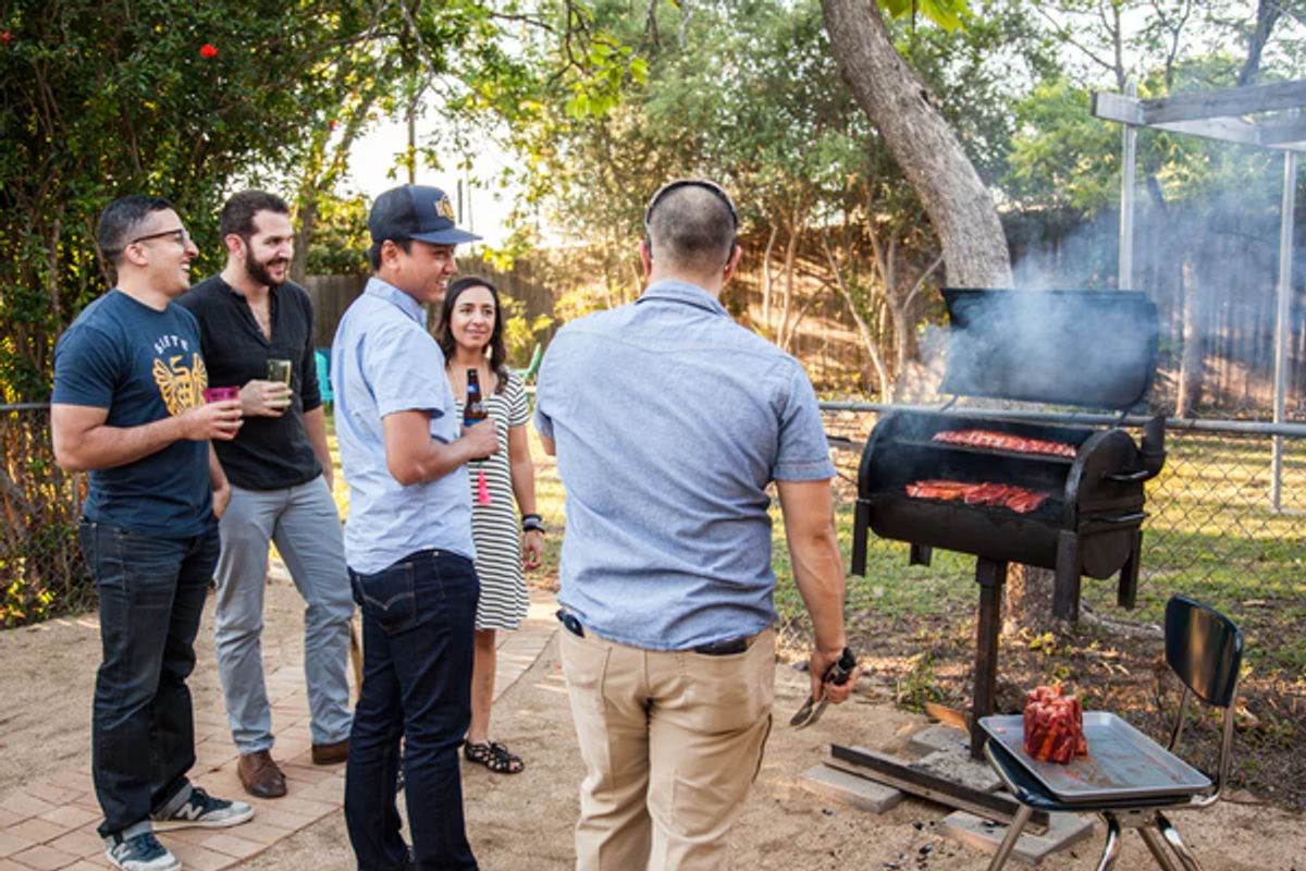 Grilling together