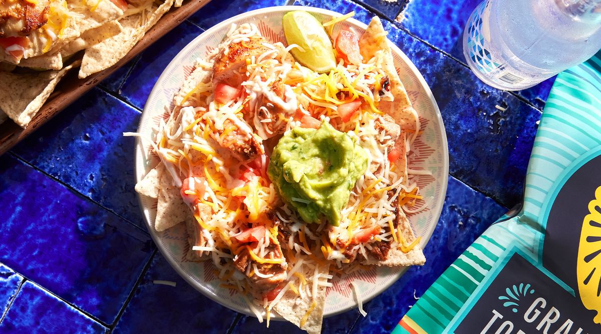 Chicken Sheet Tray Nachos