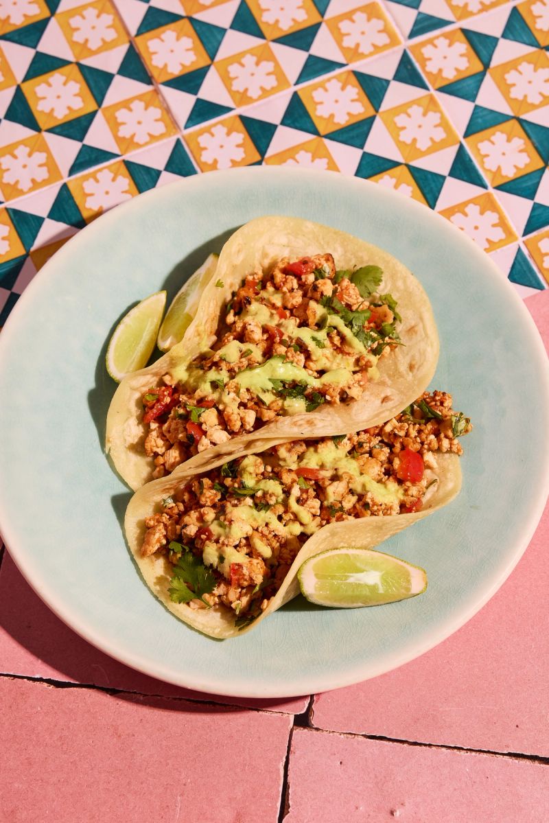 Melina's Lime Fajita Tofu Tacos