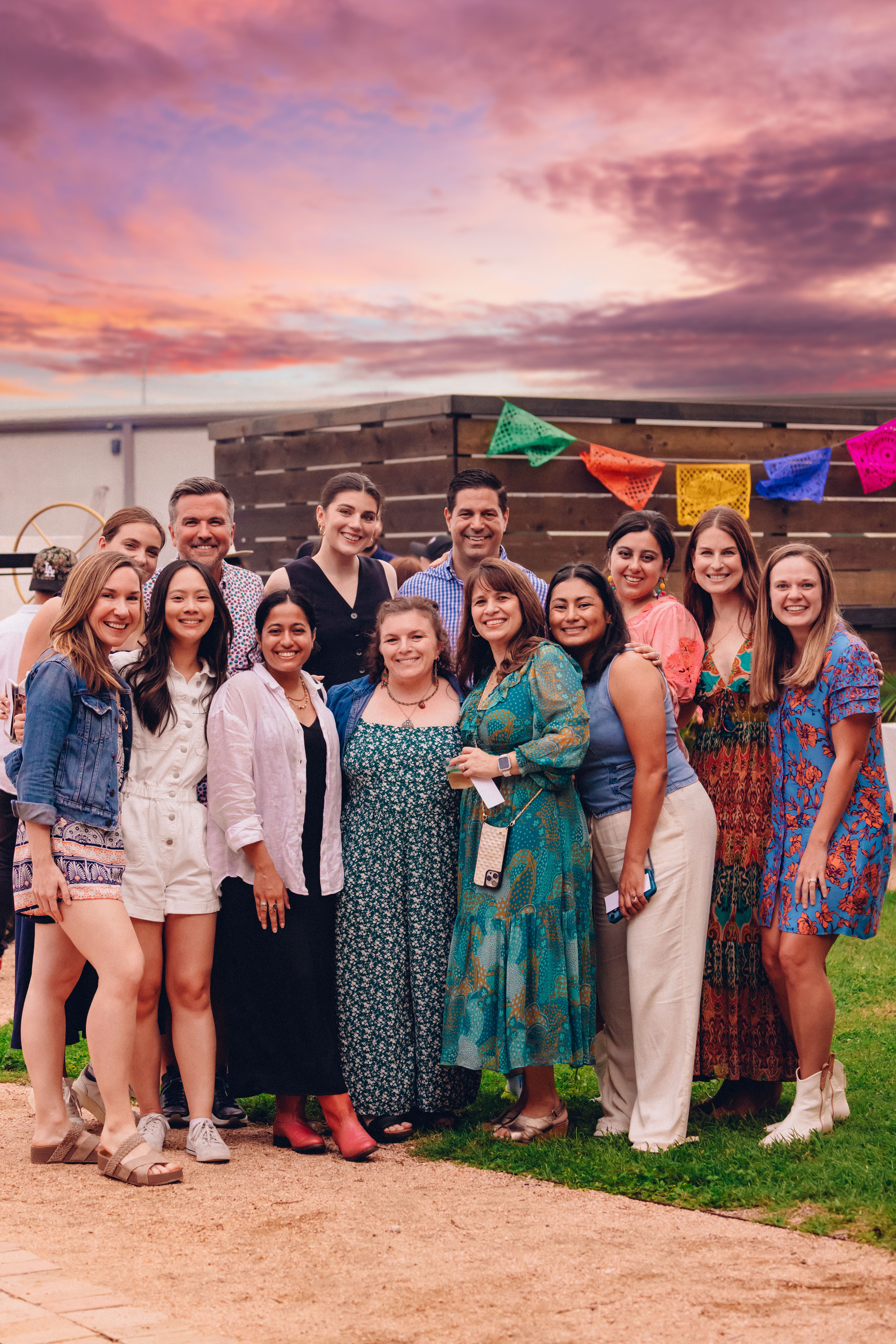 group posing for photo