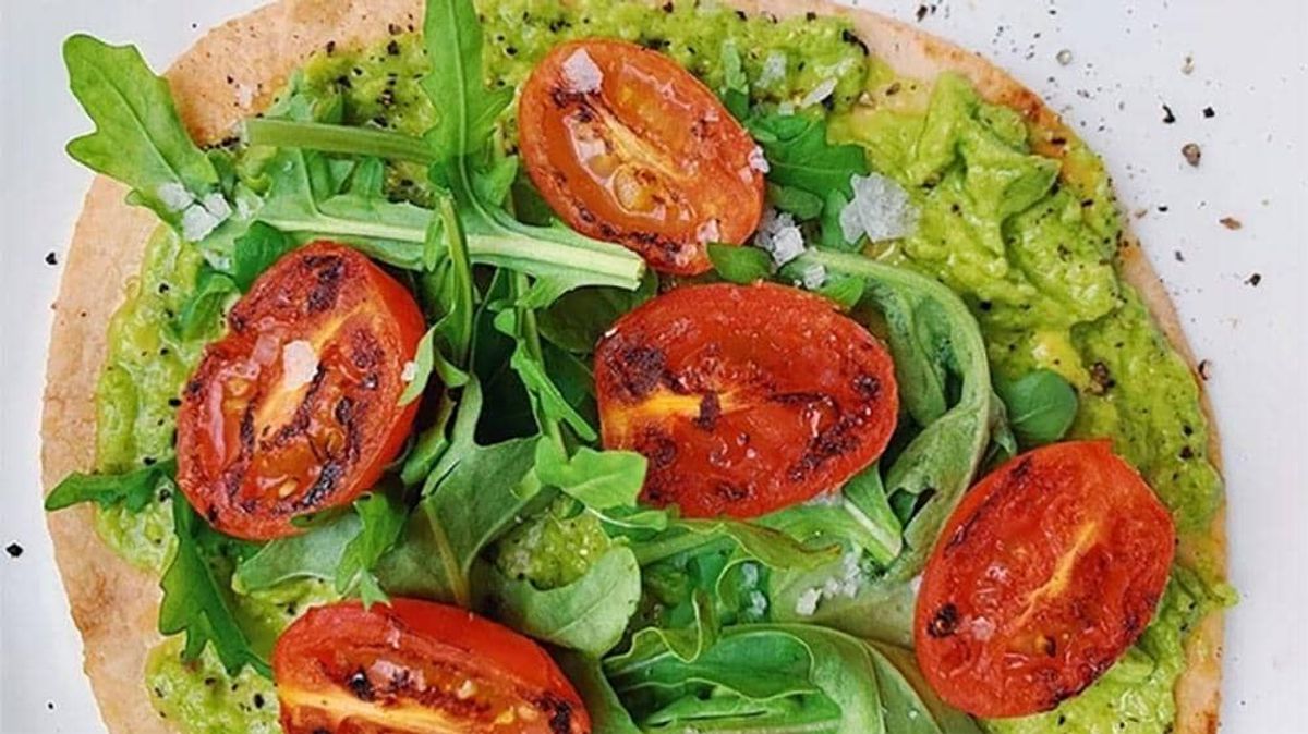 Siete Tostadas With Spicy Avocado Cream Sauce By Samah Dada