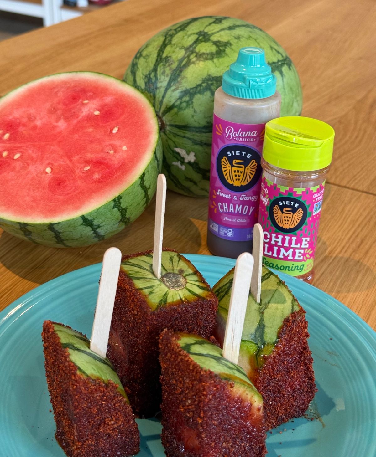 Watermelon Chile Lime Pops