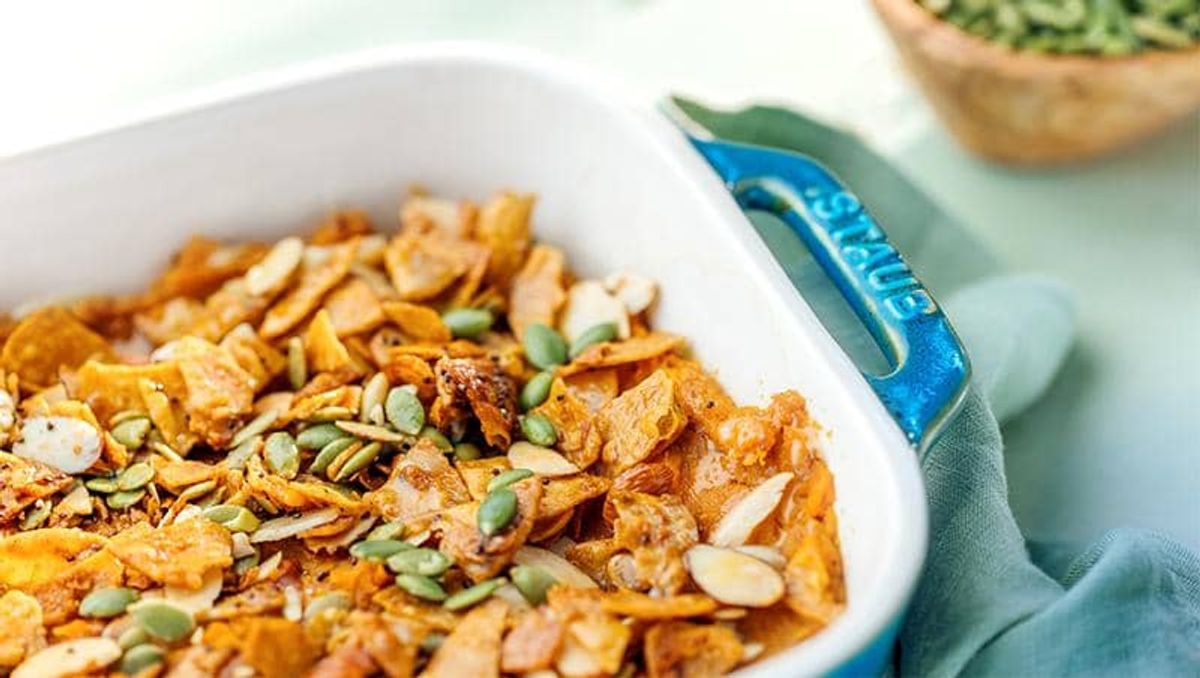 Buñuelos Sweet Potato Casserole