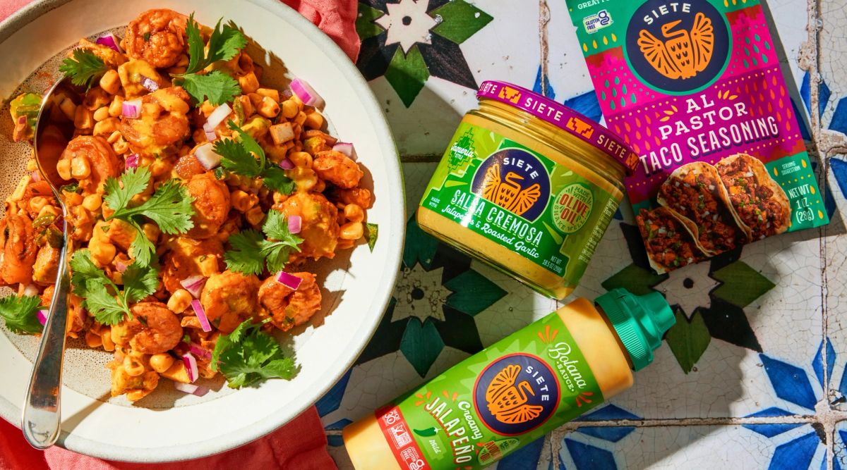 Catherine’s Shrimp & Corn Salad with Salsa Cremosa