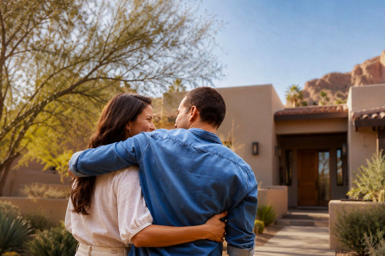 Happy Arizona homebuyers after working with JHL mortgage.