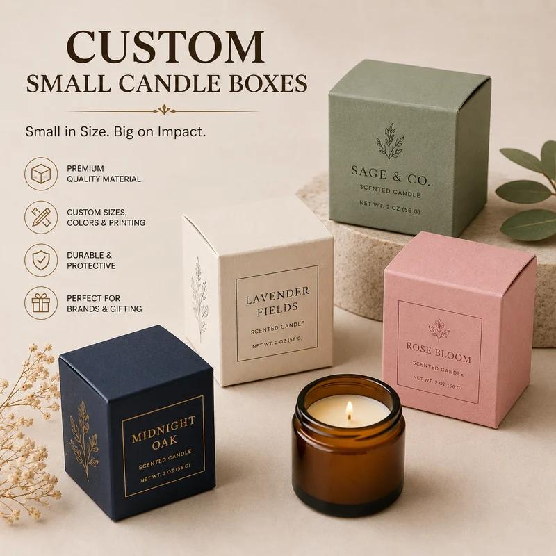 Custom Small Candle Boxes