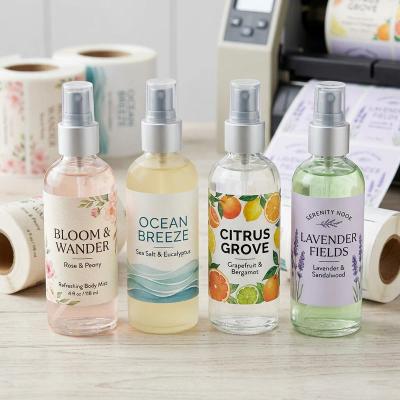 Custom Body Mists Labels Printing
