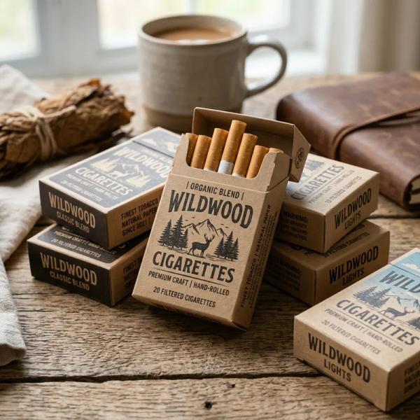Custom Kraft Cigarette Boxes
