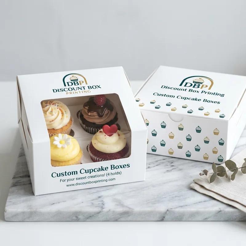 Custom Branded Cupcake Boxes