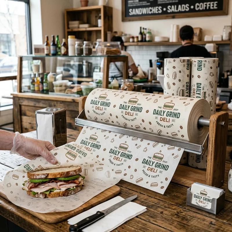 Custom Printed Sandwich Wrap Paper thumbnail 3