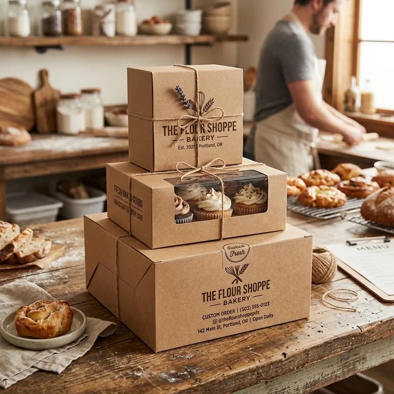 Custom Kraft Bakery Boxes