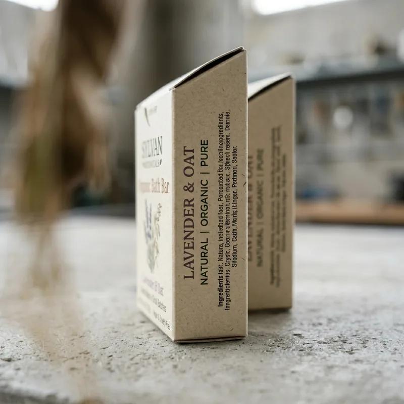 Custom soap packaging — Organic Bath Bar Cartons