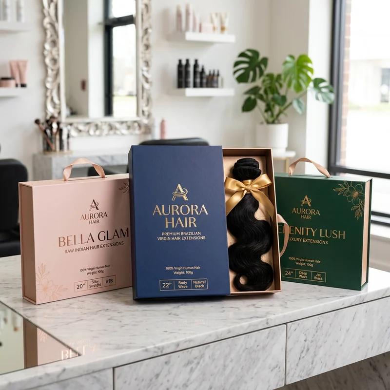 Custom Hair Extension Boxes