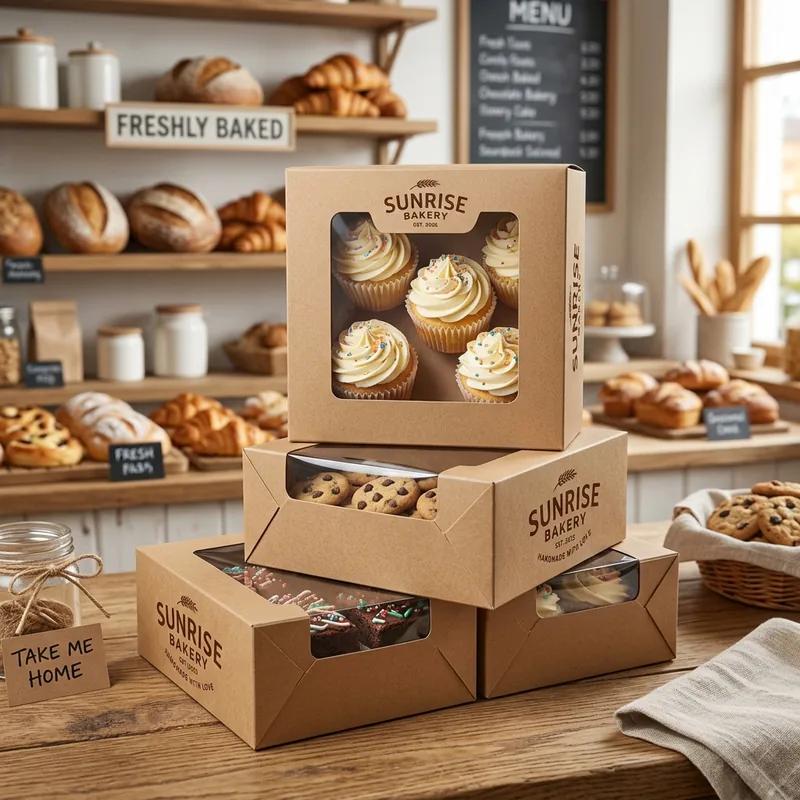 Custom Small Bakery Boxes with Window thumbnail 4