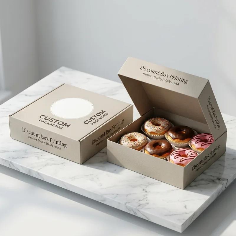 Custom Donut Packaging Boxes with Logo
