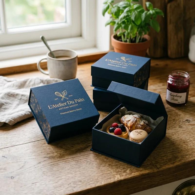 Custom Premium Rigid Boxes for Bakery Items