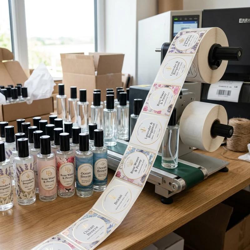 Custom Body Mists Labels Printing thumbnail 2