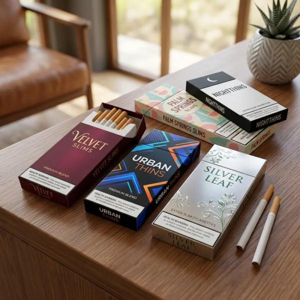 Custom Slim Cigarette Boxes