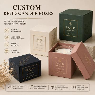 Custom Rigid Candle Boxes