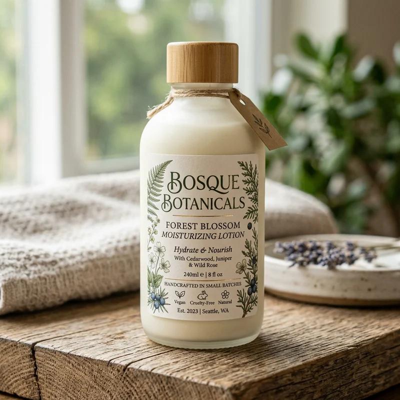 Custom Lotion Bottle Label thumbnail 3