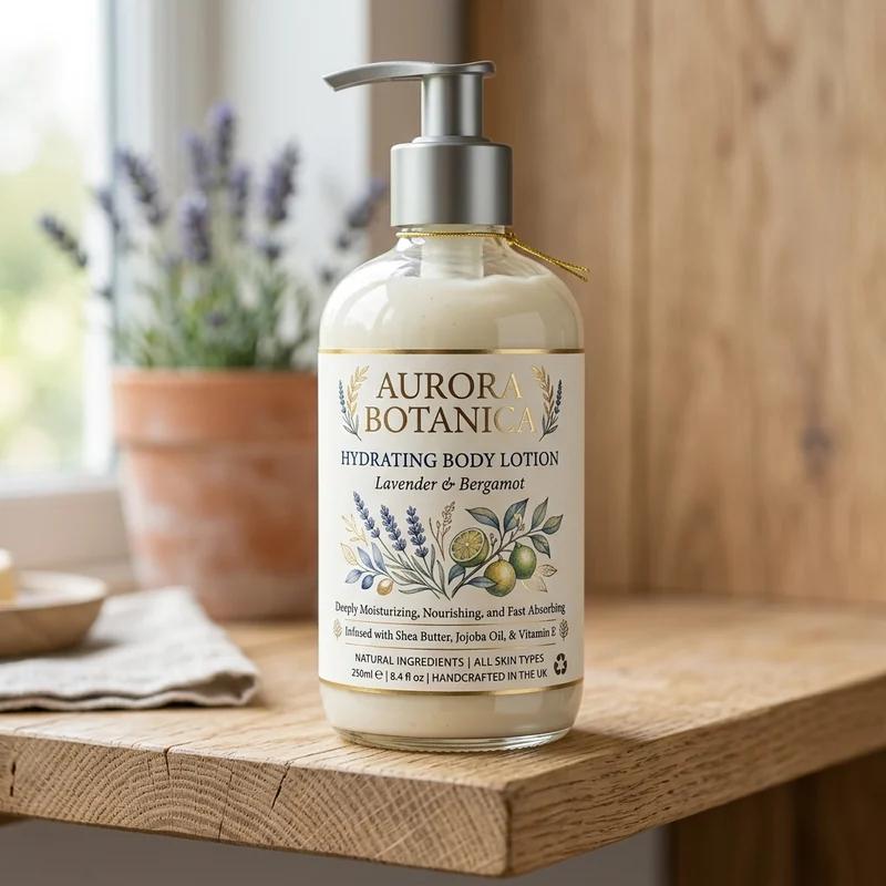 Custom Lotion Bottle Label thumbnail 4