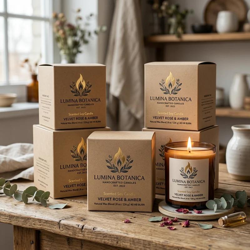Custom Candle Boxes with Logo