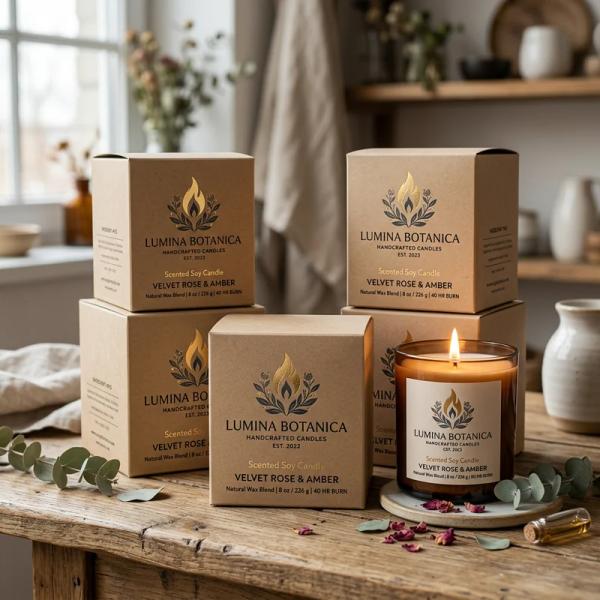 Custom Candle Boxes with Logo