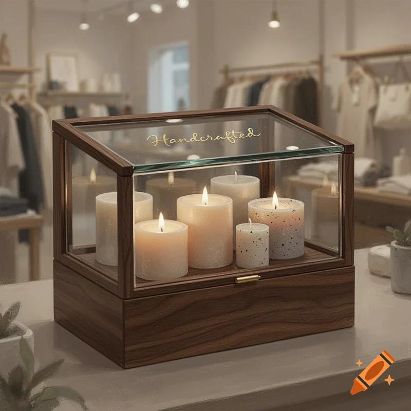 Candle Display Boxes for Retail Shelves