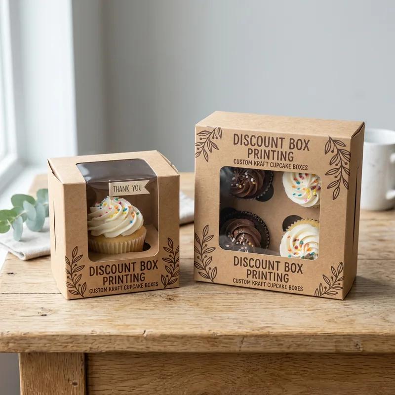 Custom Kraft Cupcake Boxes thumbnail 2