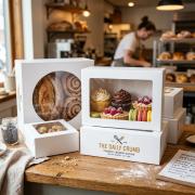 Custom White Bakery Boxes with Window thumbnail 2