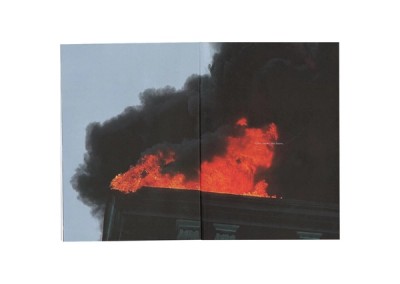 cries, smoke and flames.