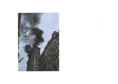 cries, smoke and flames.