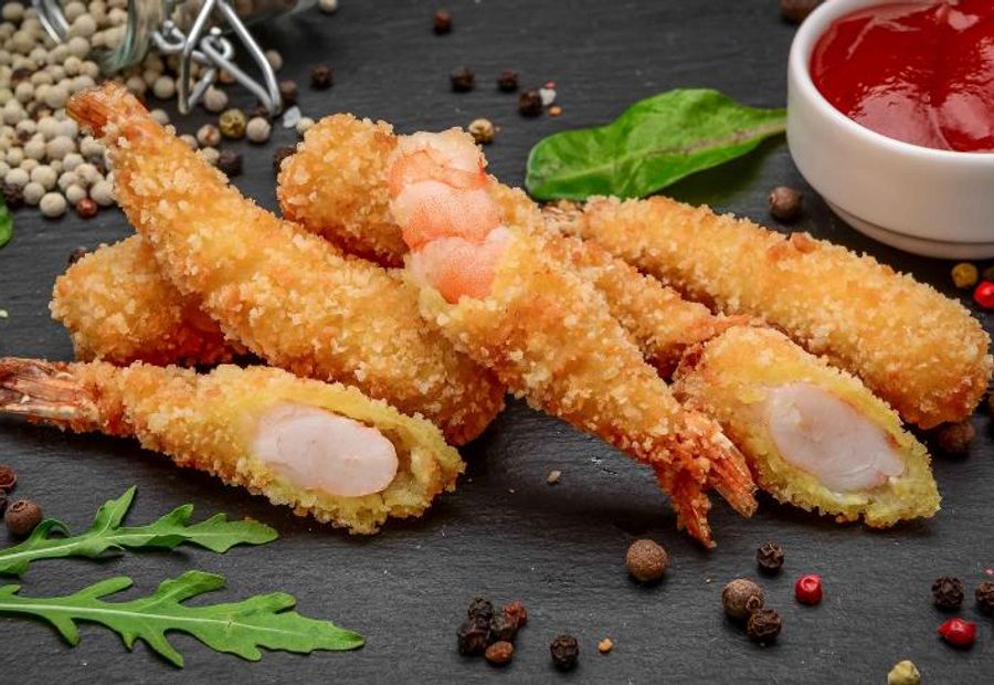 Gamberoni con Panatura Panko