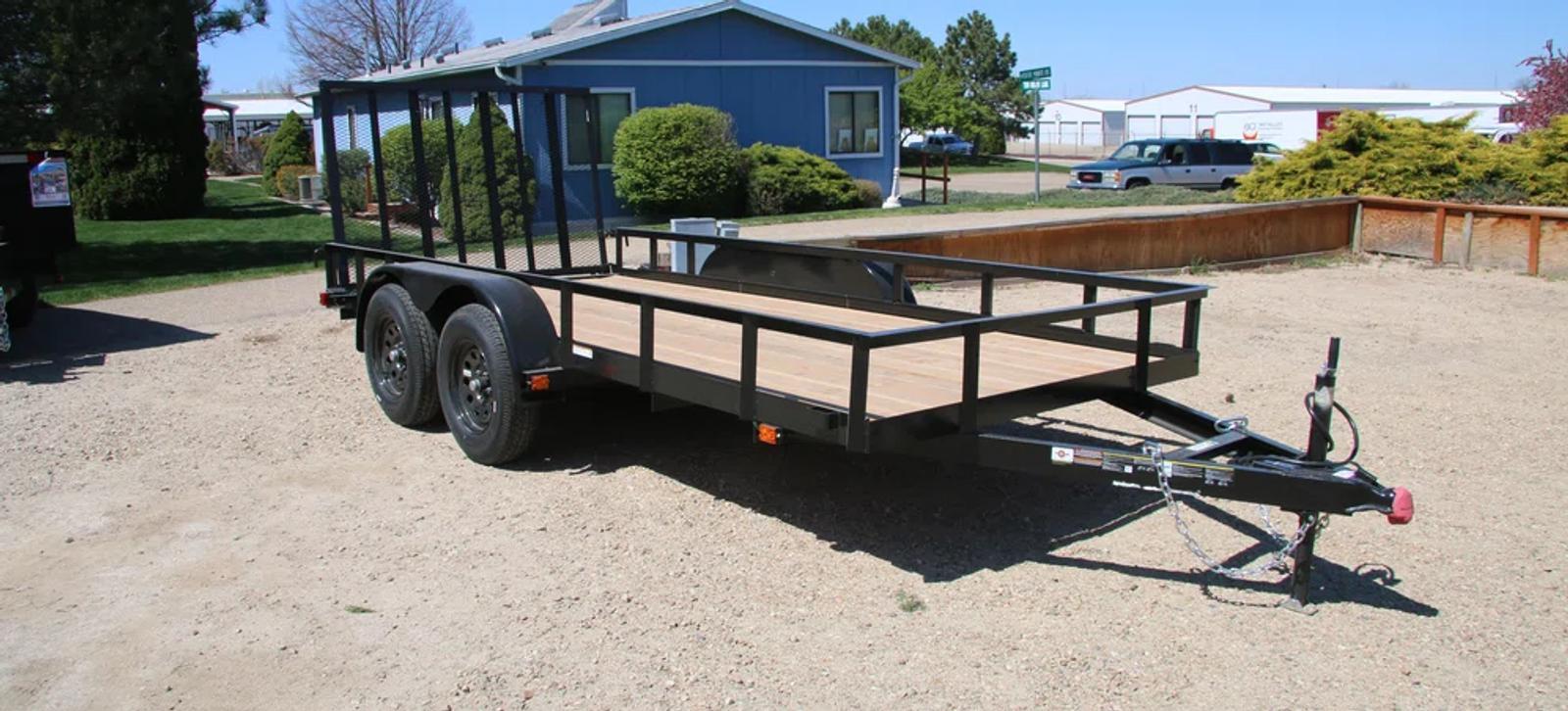 Dump Trailer Side View