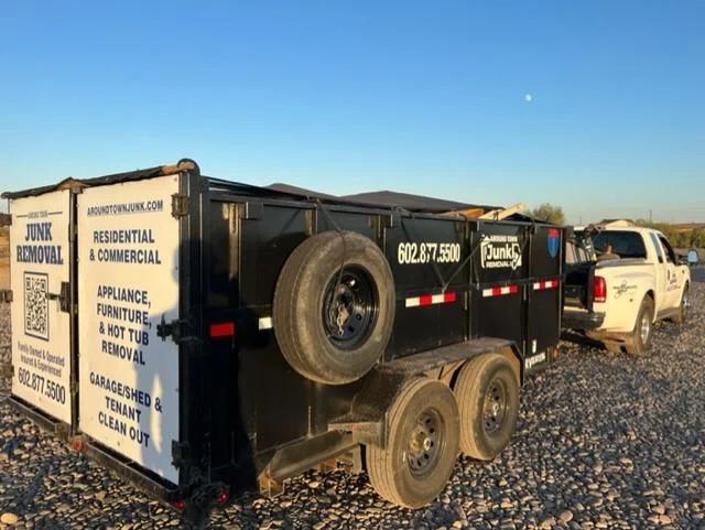 Dump Trailer used by Around Town Junk Removal in Phoenix, AZ