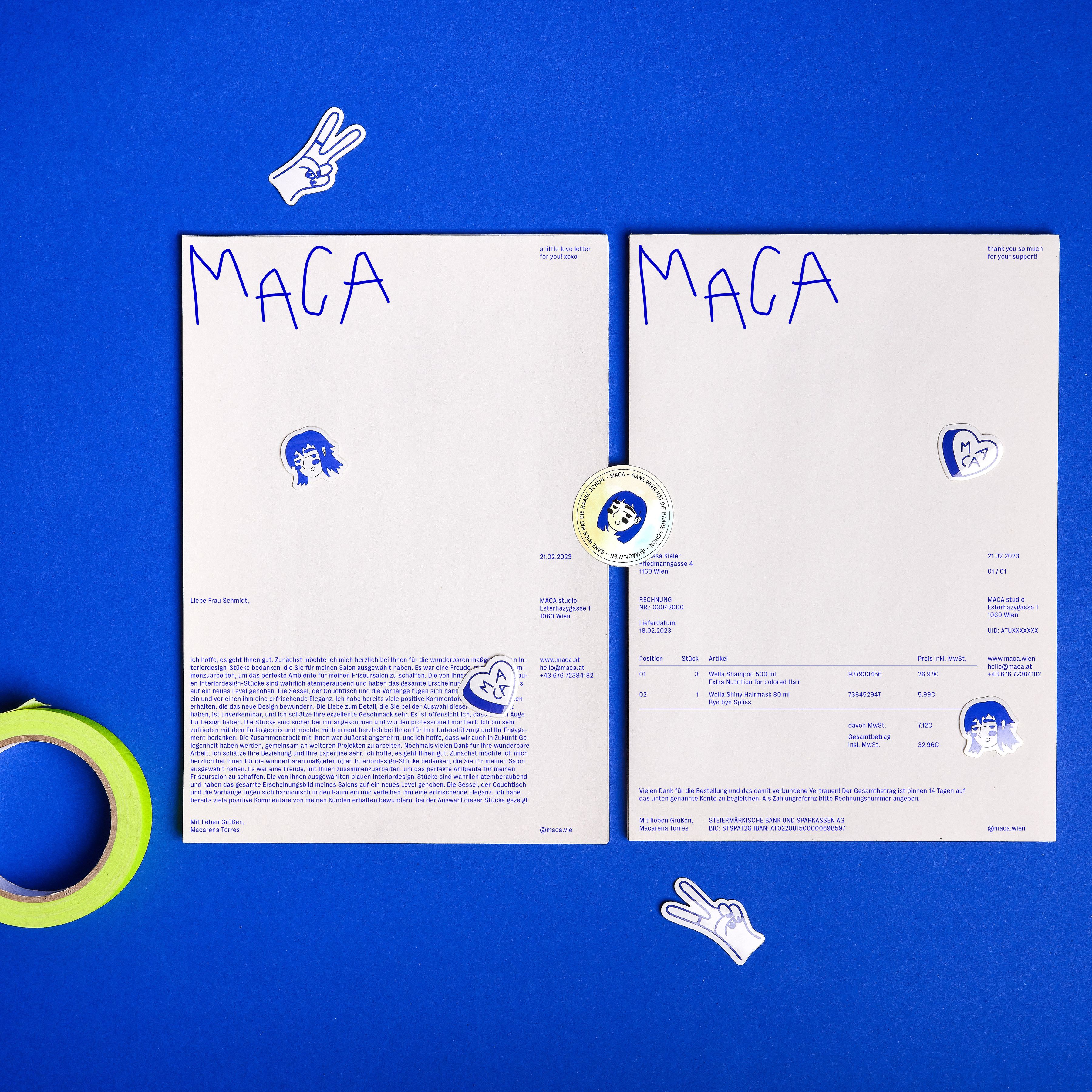 MACA brand identity corporate design KR8 bureau