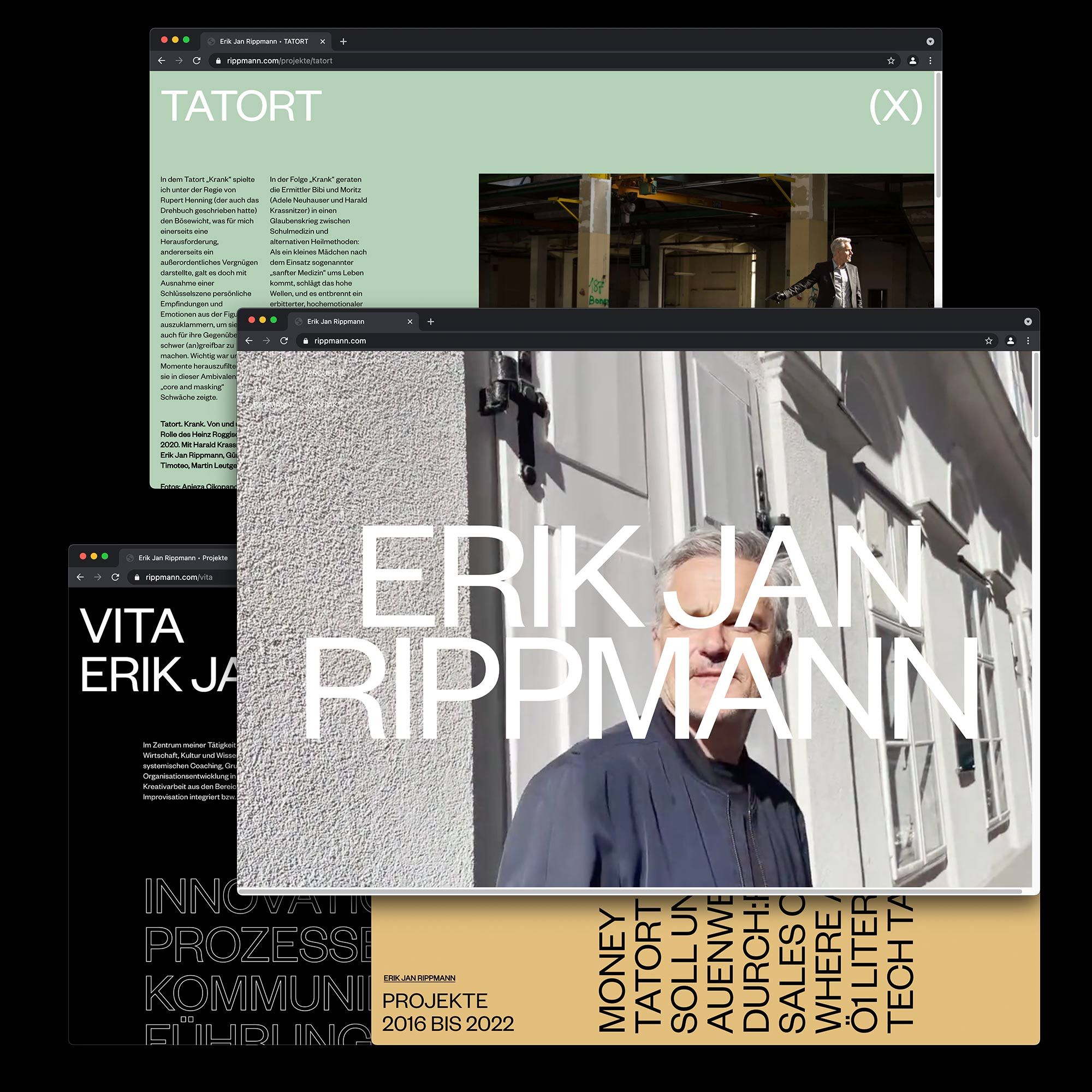 Erik Jan Rippmann Website Design