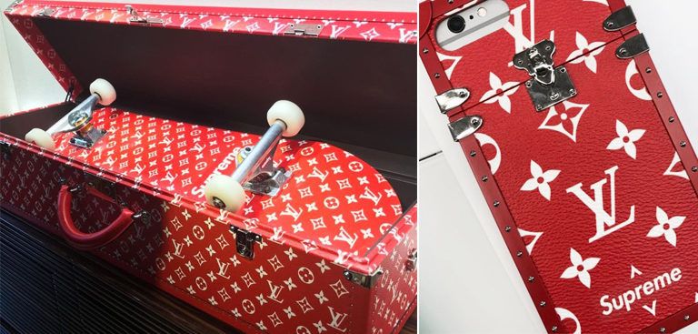 skate Supreme - contrefacon Luis Vuitton
