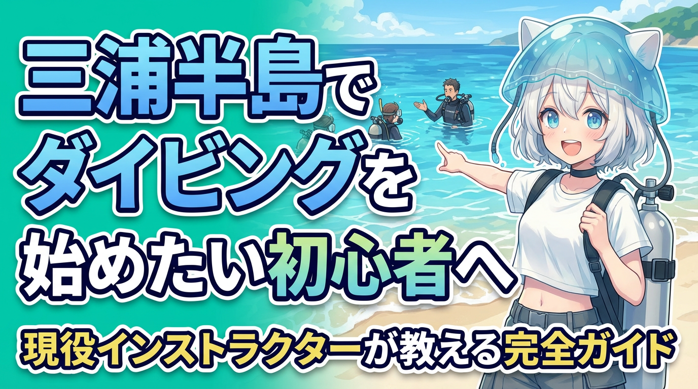 三浦半島でダイビングを始めたい初心者へ｜現役インストラクターが教える完全ガイド