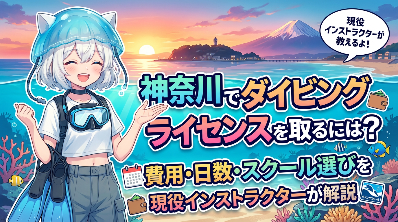 神奈川でダイビングライセンスを取るには？費用・日数・スクール選びを現役インストラクターが解説