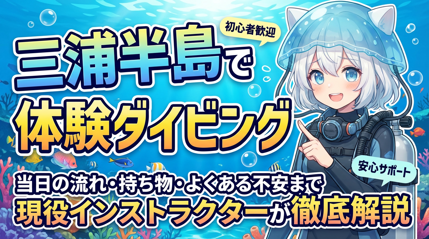 三浦半島で体験ダイビング｜当日の流れ・持ち物・よくある不安まで現役インストラクターが徹底解説
