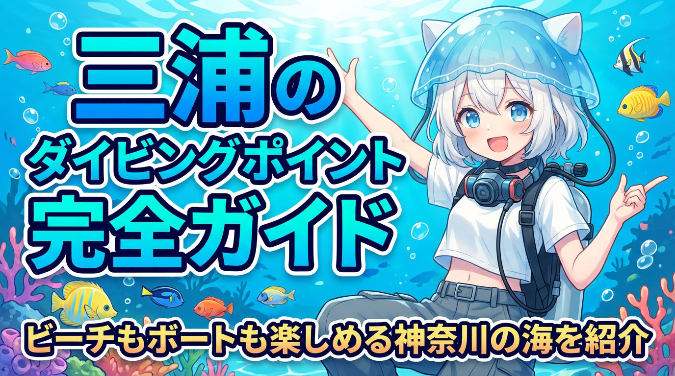 三浦のダイビングポイント完全ガイド｜ビーチもボートも楽しめる神奈川の海を紹介