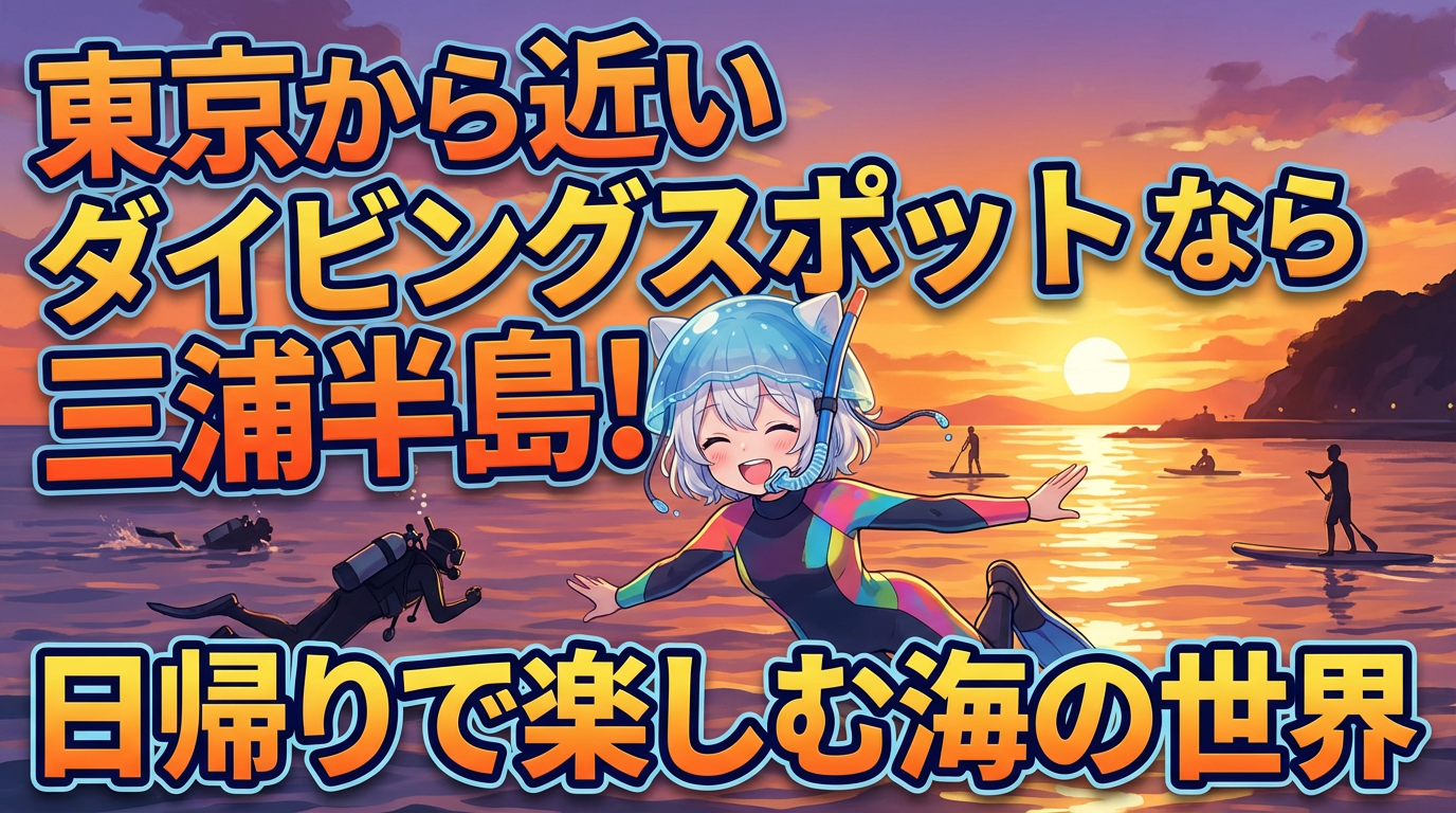 東京から近いダイビングスポットなら三浦半島！日帰りで楽しむ海の世界