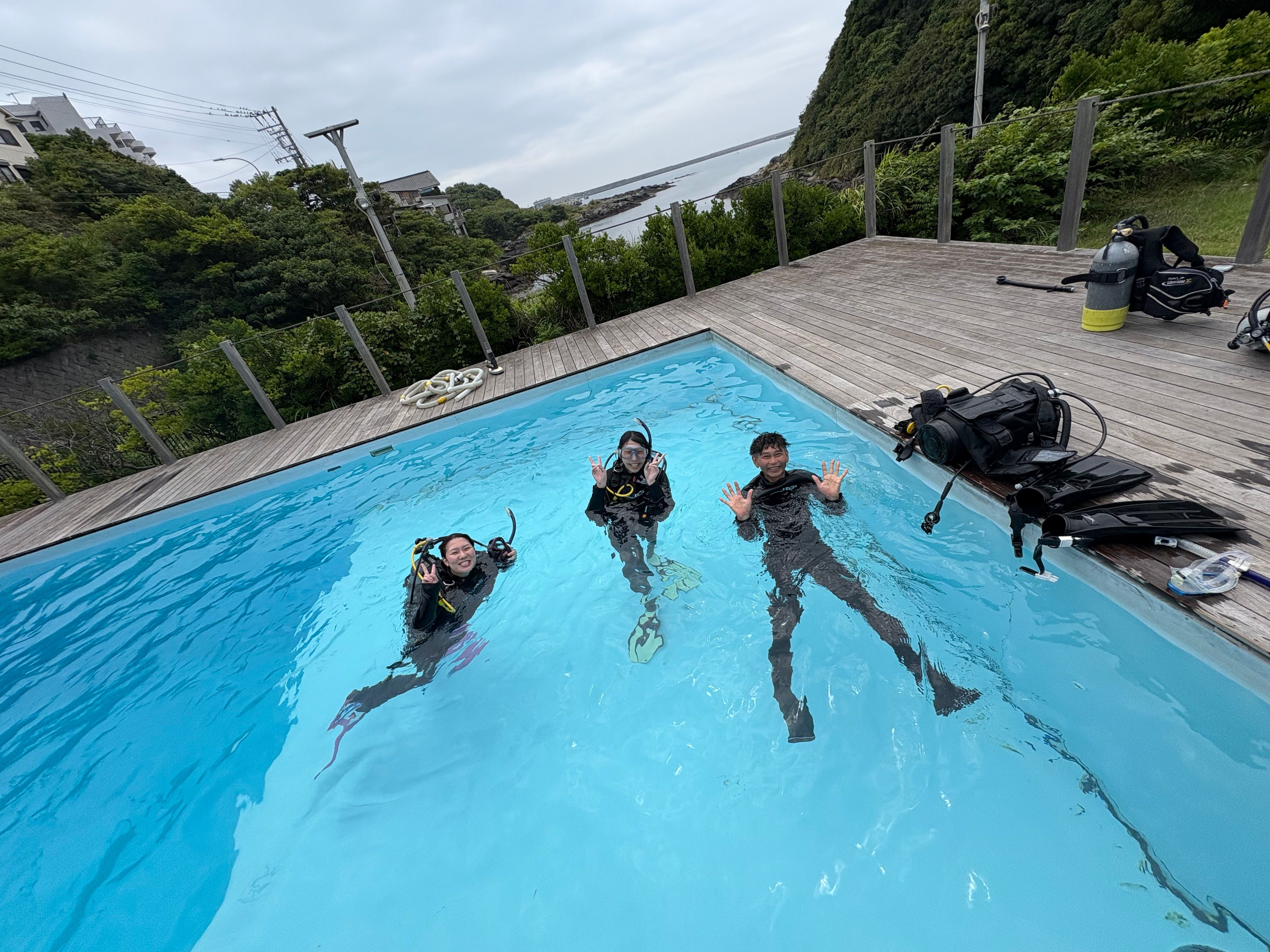 ダイビングの才能アリ！？OWD講習1日目、未来のダイバーたちの初挑戦レポート！