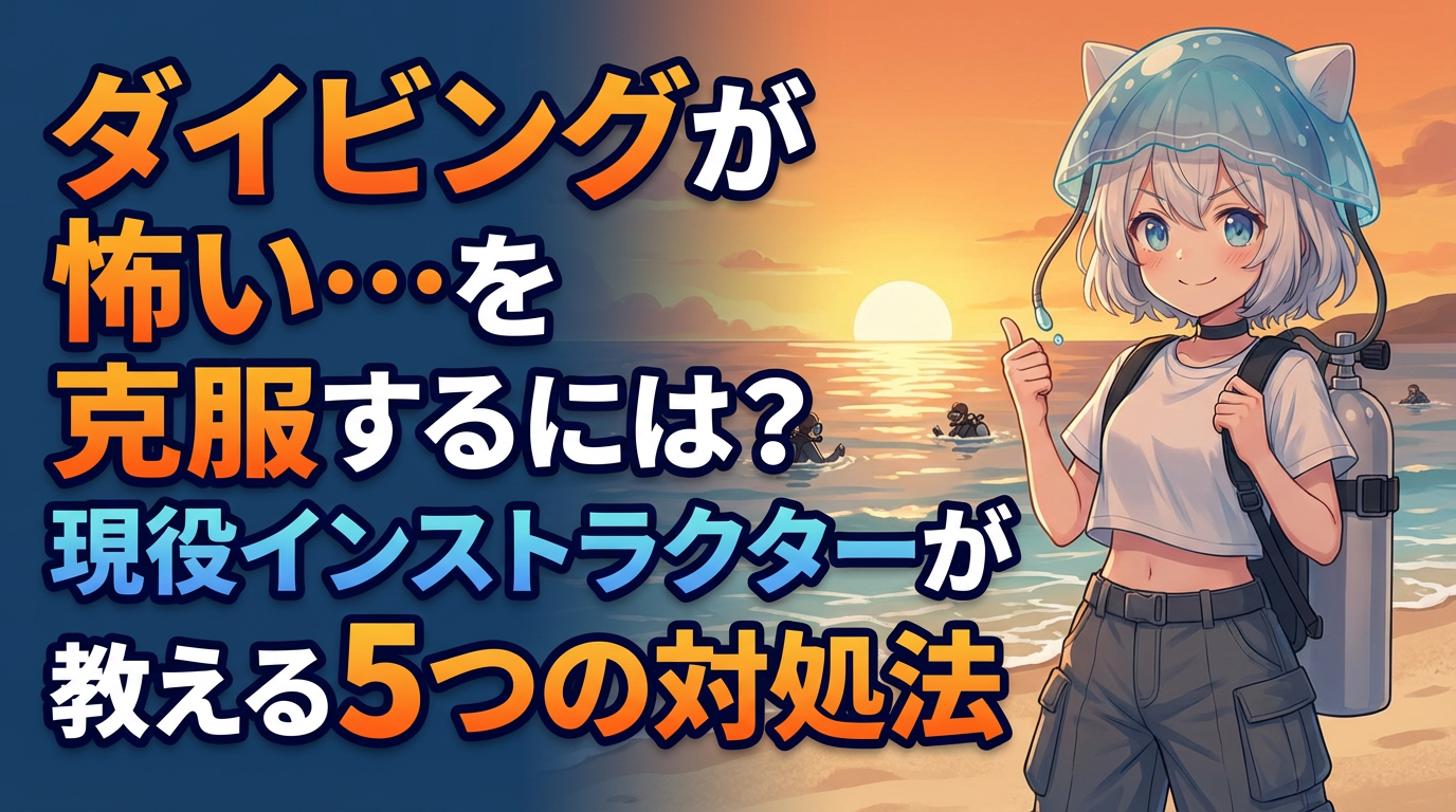 ダイビングが怖い…を克服するには？現役インストラクターが教える5つの対処法