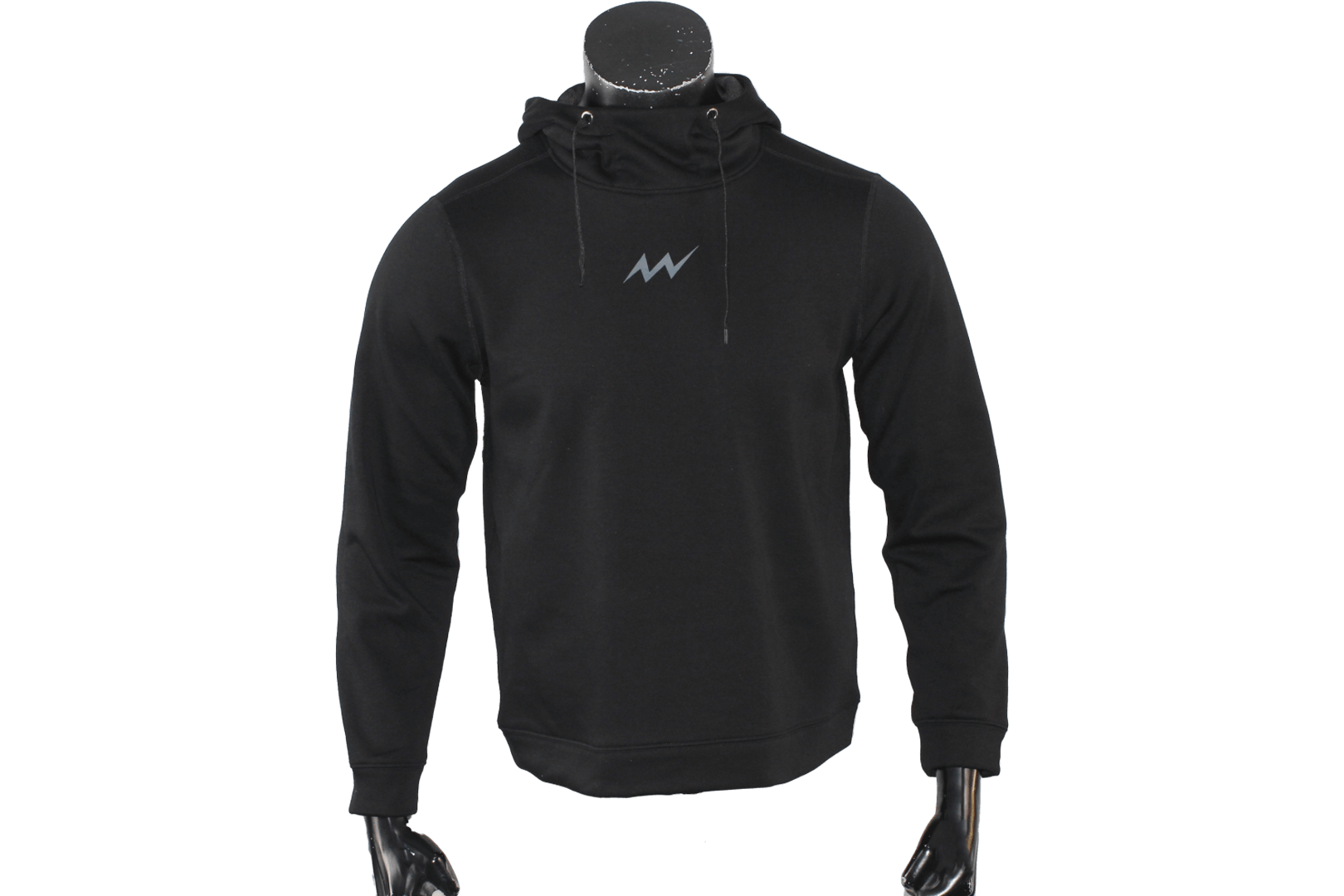 Custom High-Neck Dyed-Fabric Hoodie